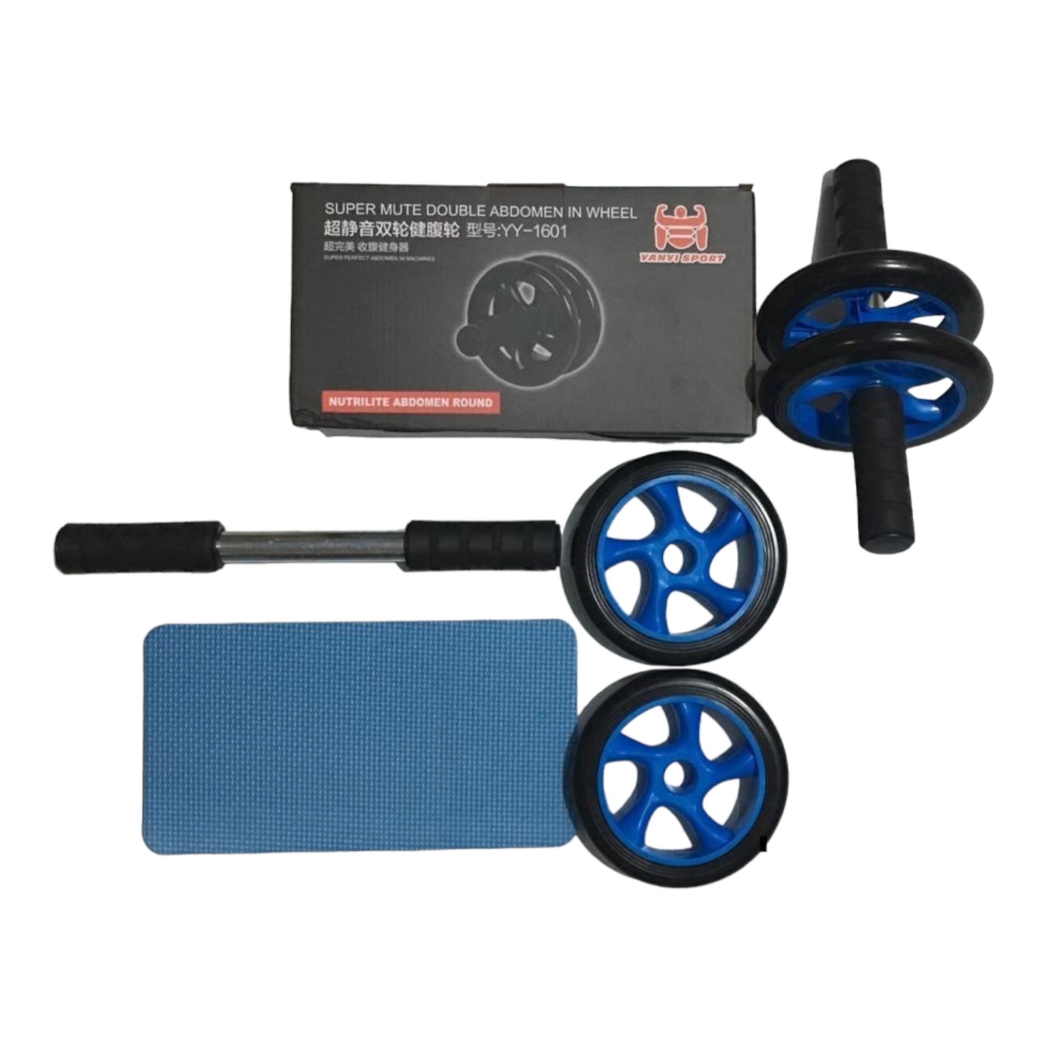 AB Roller Wheel with Knee Pad Ali Sports