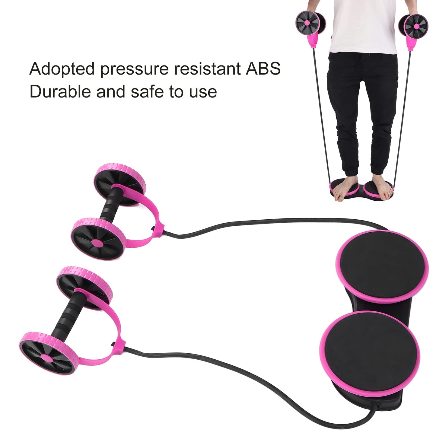 Multifunctional Double Abdominal Wheel - Muscle Stretching & Core Training Ali Sports