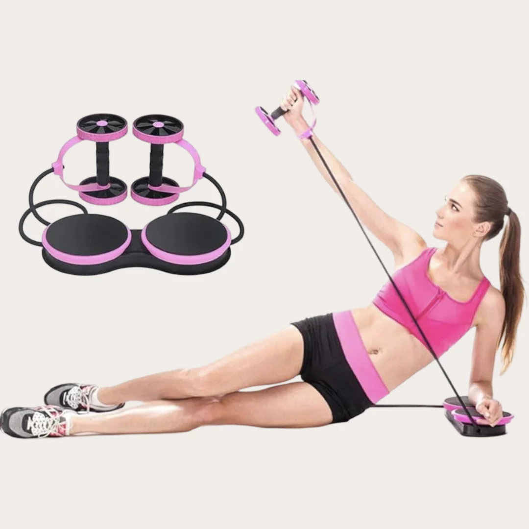 Multifunctional Double Abdominal Wheel - Muscle Stretching & Core Training Ali Sports