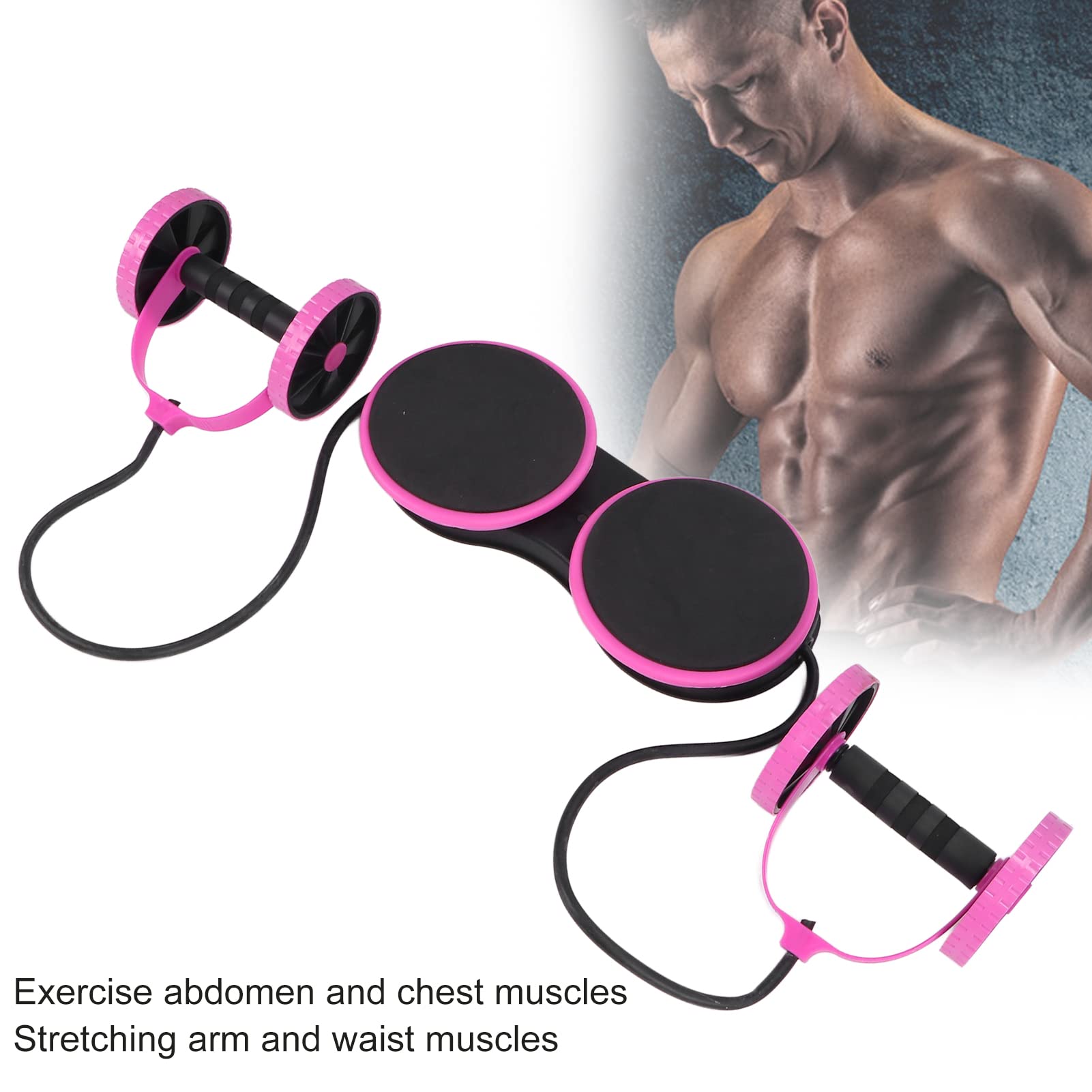 Multifunctional Double Abdominal Wheel - Muscle Stretching & Core Training Ali Sports