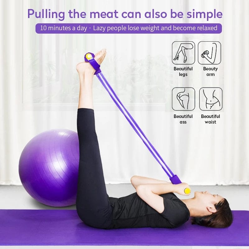 Elastic Rope Tummy Trimmer - Ultimate Core & Ab Workouts Fitness Tool Ali Sports