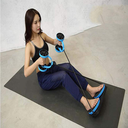 Multifunctional Double Abdominal Wheel - Muscle Stretching & Core Training Ali Sports