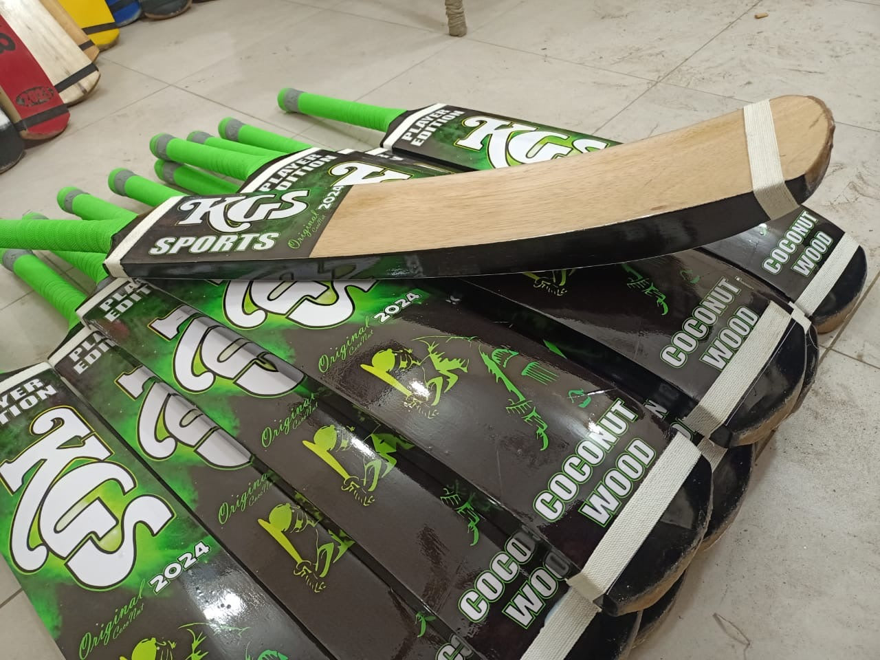 KGS Player Edition 2024 Coconut Wood Cricket Bat - Ali Sports