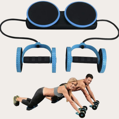 Multifunctional Double Abdominal Wheel - Muscle Stretching & Core Training Ali Sports