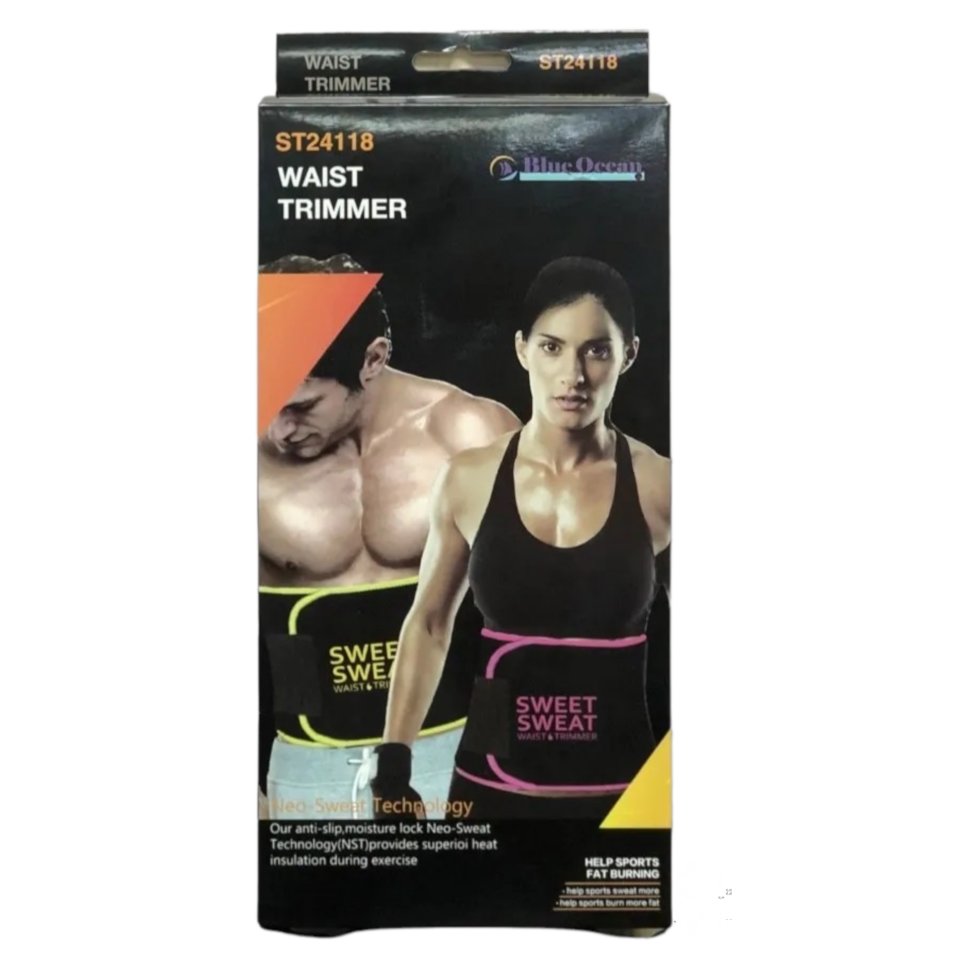 Waist Trimmer Belt Blue Ocean ST-24118 - Ali Sports