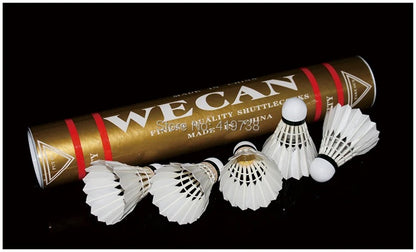 Wecan Gold Badminton Feather Shuttlecocks - 1 Dozen - Ali Sports