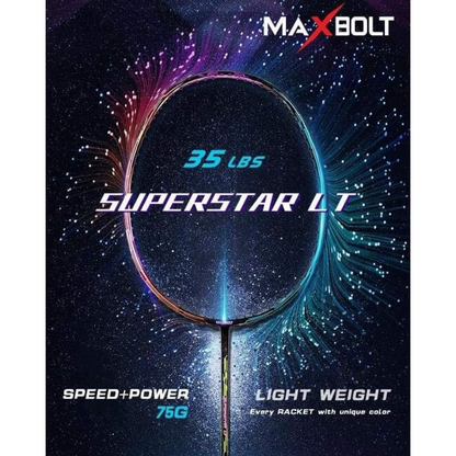 Maxbolt Superstar LT Rainbow Limited Edition Badminton Racket - Ali Sports