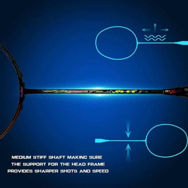 Maxbolt Superstar LT Rainbow Limited Edition Badminton Racket - Ali Sports