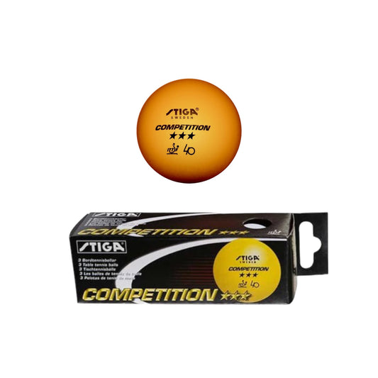 Stiga Competition 3 Star Table Tennis Ball (Pack of 3) - Ali Sports