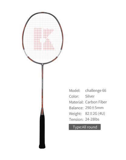 Kumpoo Power Control Challenge 66 Badminton Racket - Ali Sports