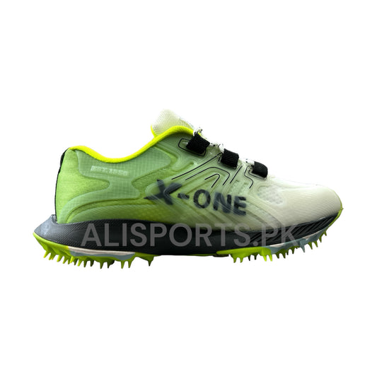 X-ONE Lime Cricket Shoes - Ali Sports