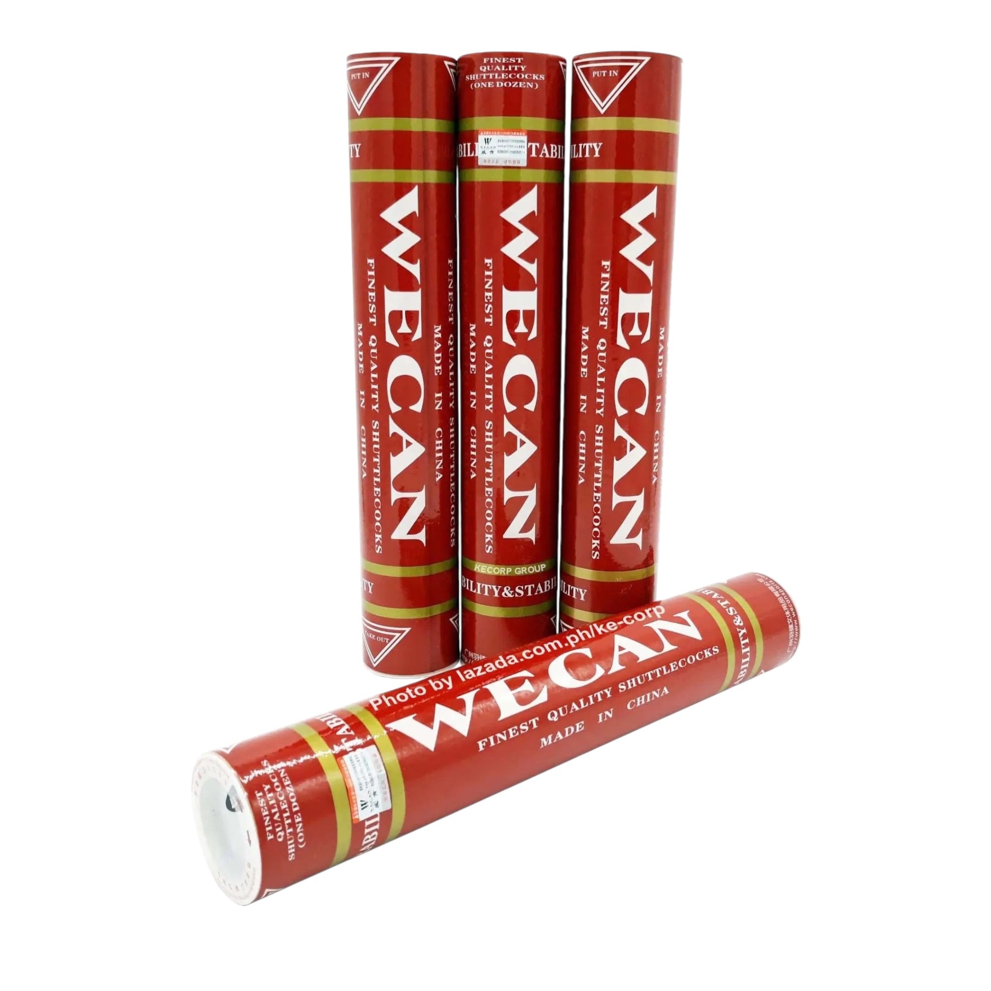 Wecan Red Badminton Shuttlecock (Pack of 12) Wecan