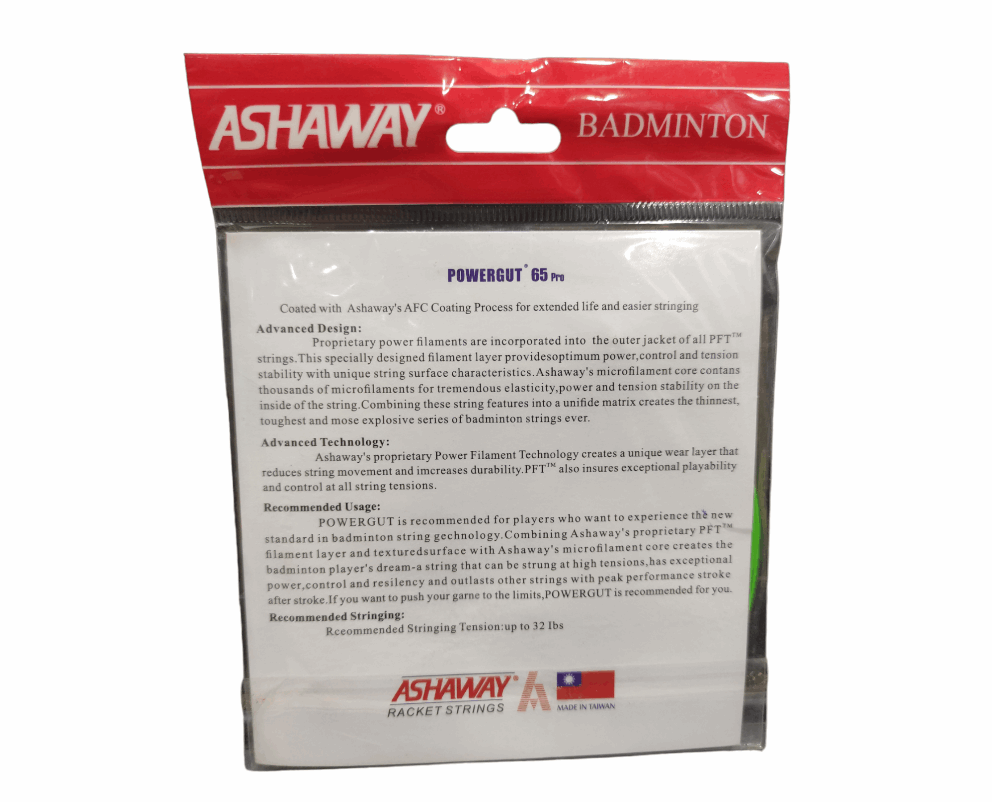 Ashaway Powergut 65 Pro Badminton String - Ali Sports