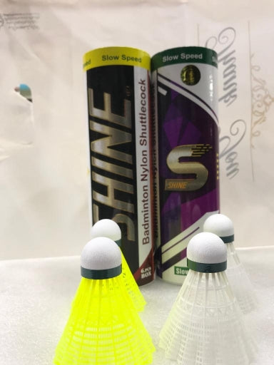 Shine Badminton Shuttlecocks (1/2 dozen) - Ali Sports