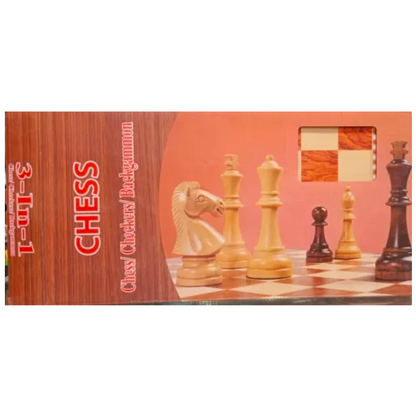 Wooden Chess Checkers Set - Ali Sports