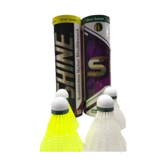 Shine Badminton Shuttlecocks (1/2 dozen) - Ali Sports