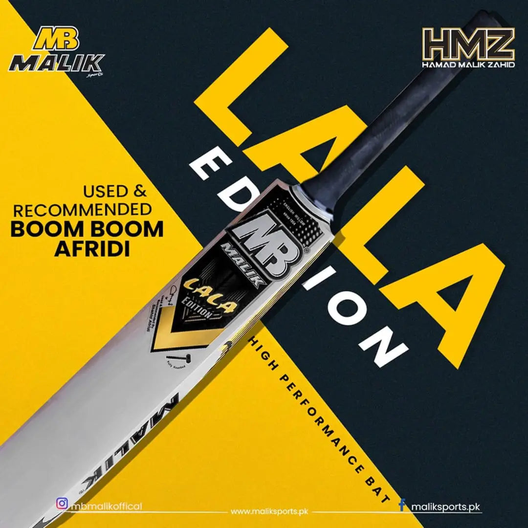 MB Malik LALA Edition Cricket Bat - Ali Sports