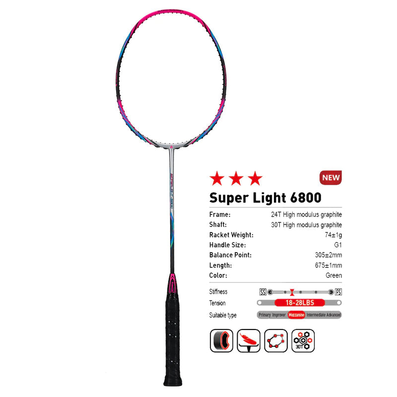 Kawasaki Superlight 6800 Badminton Racket - Ali Sports